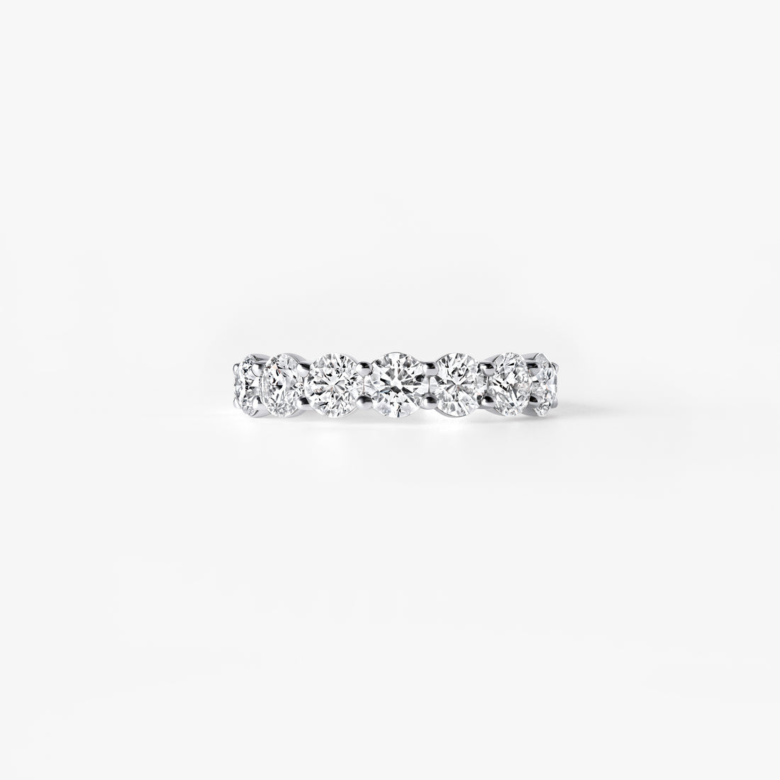 Round Diamond Seven Stone Anniversary Band
