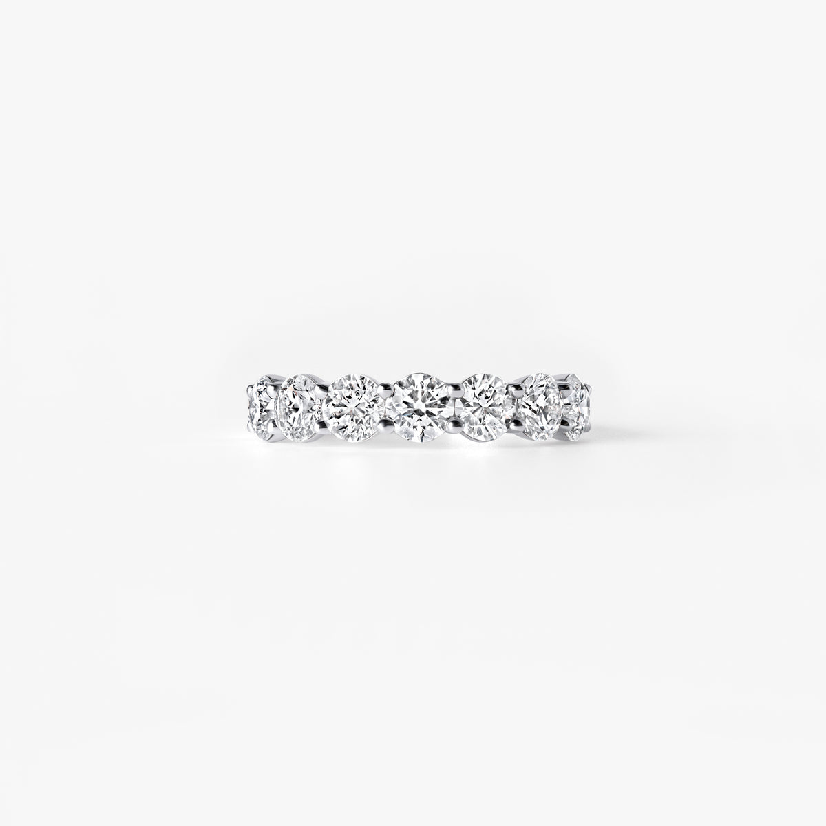 Round Diamond Seven Stone Anniversary Band
