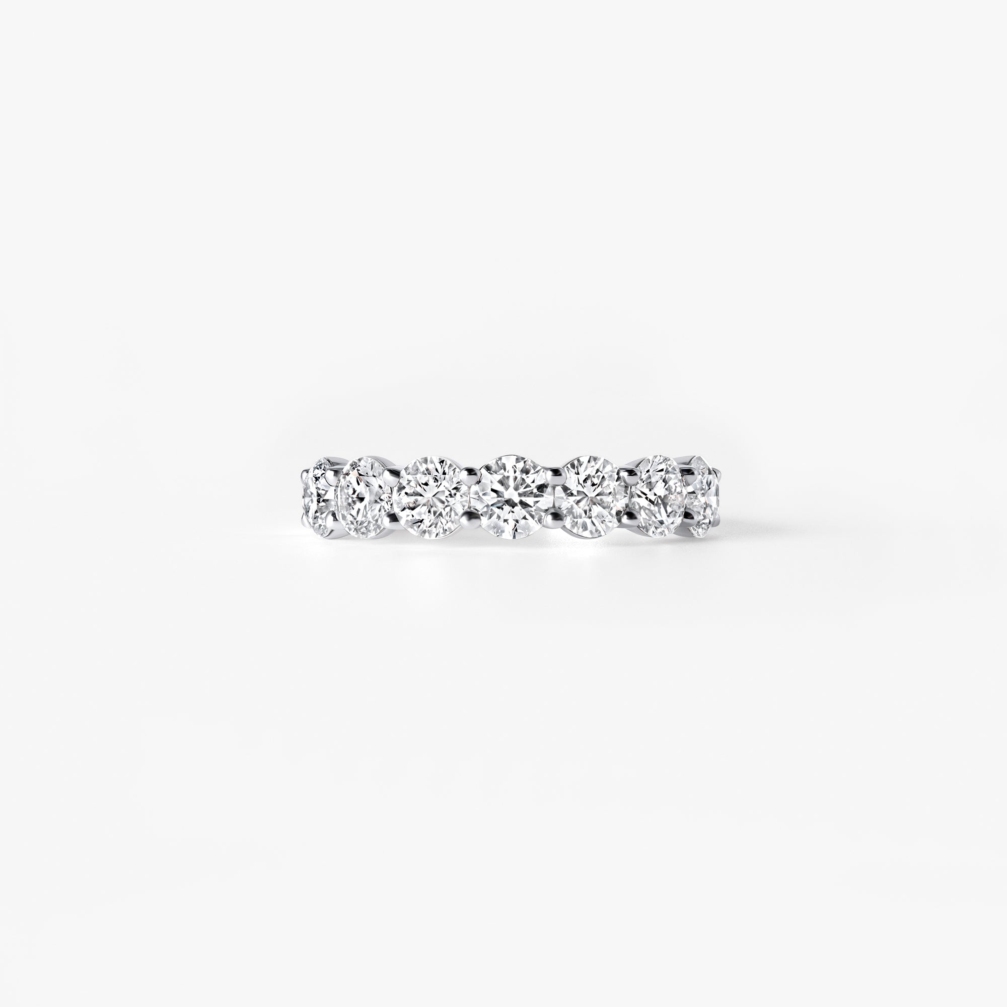 Round Diamond Seven Stone Anniversary Band