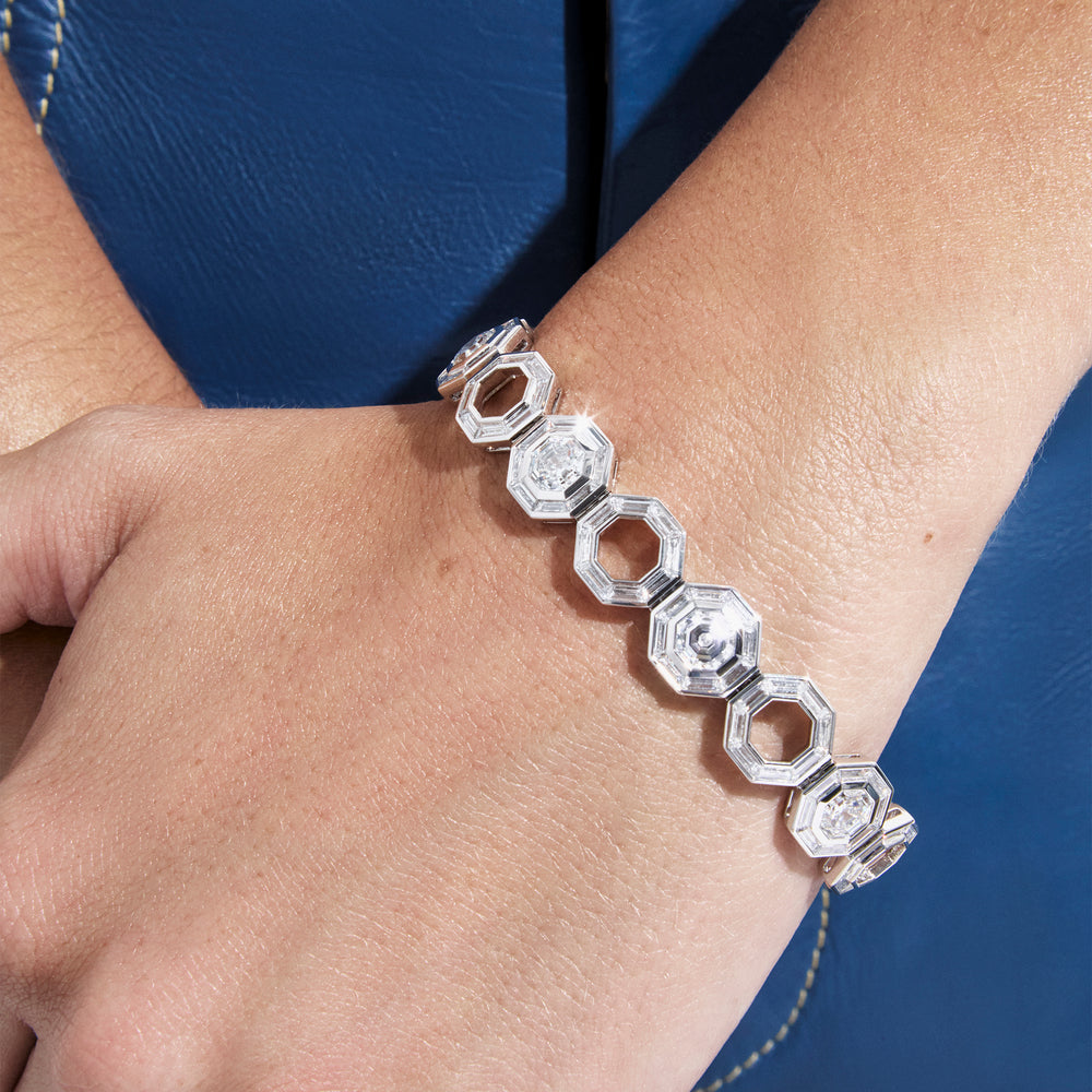Octagon and Baguette Diamond Bracelet