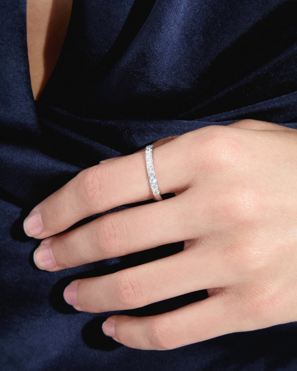 Round Diamond Anniversary Band