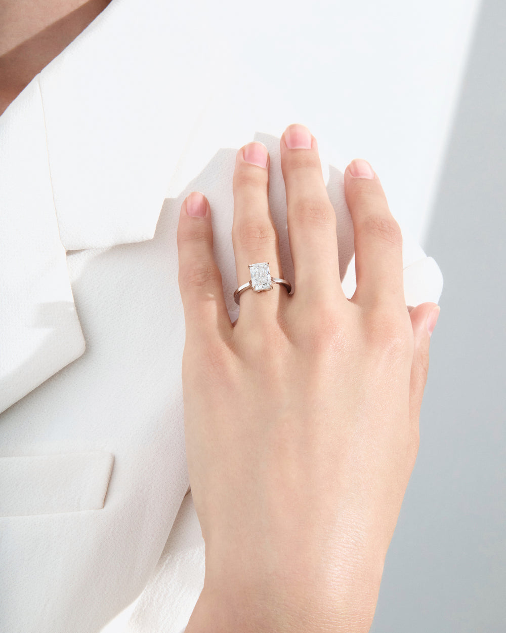 2.00CT Radiant Solitaire Engagement Ring