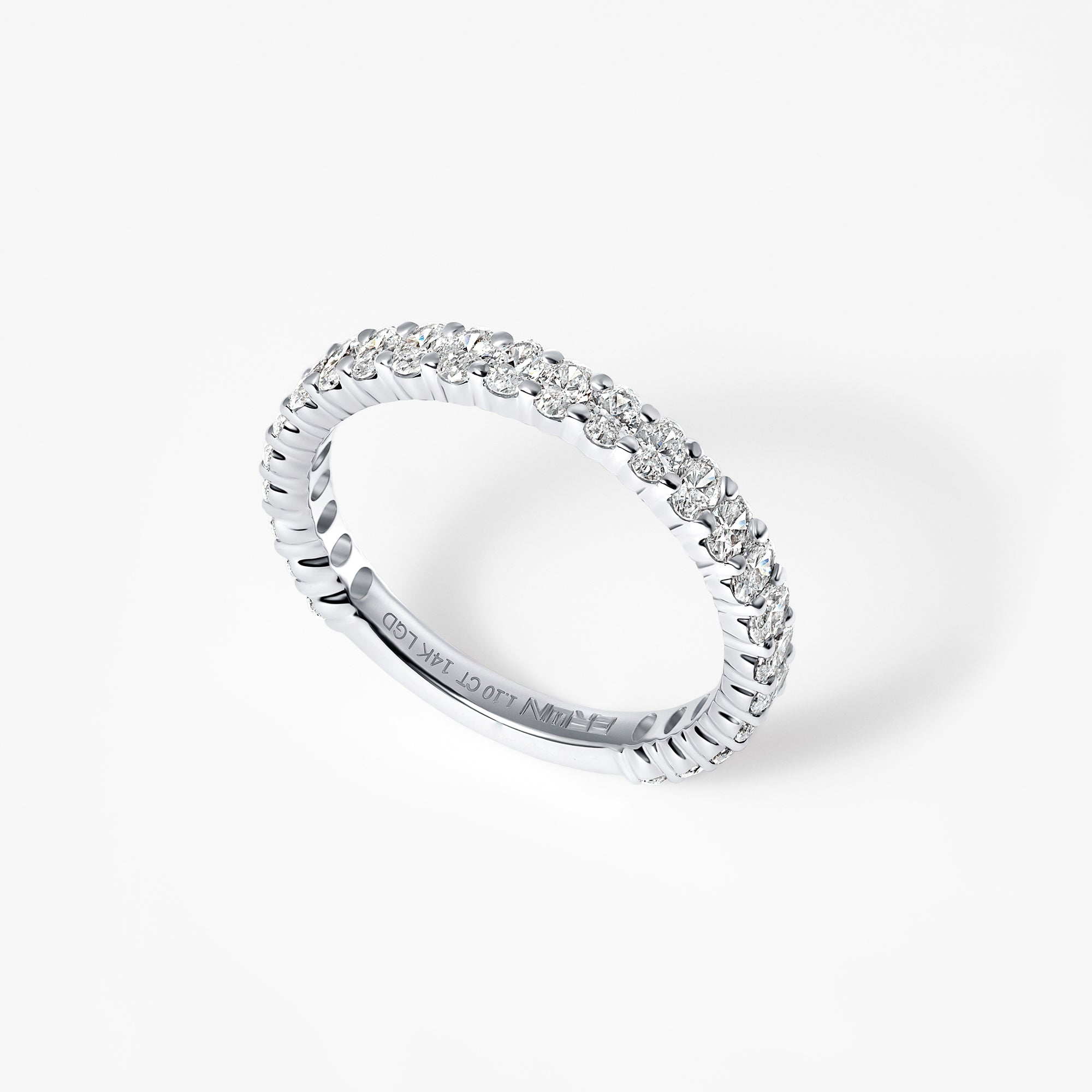 Oval Diamond Petite Anniversary Band