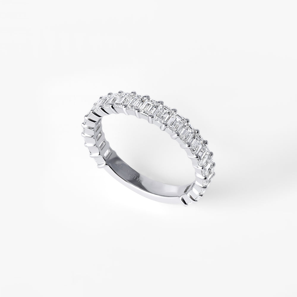 Emerald Diamond Anniversary Band