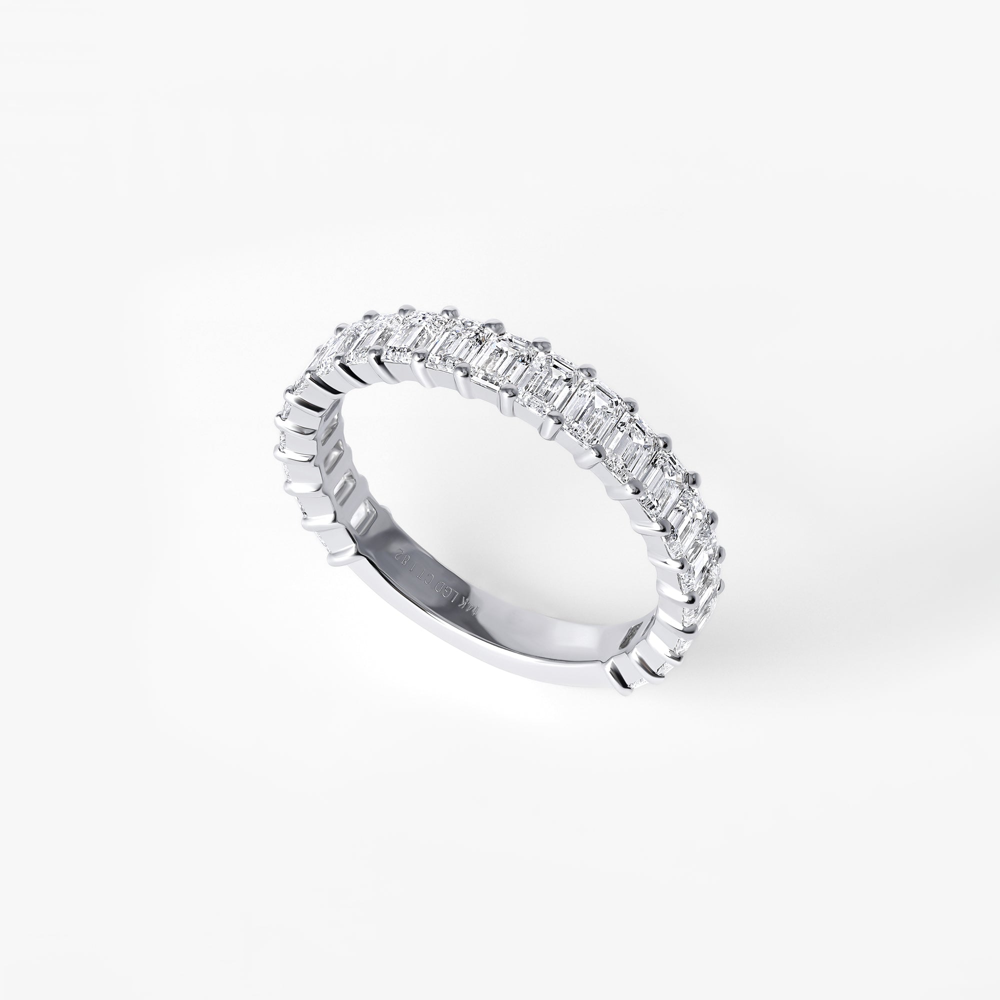 Emerald Diamond Anniversary Band