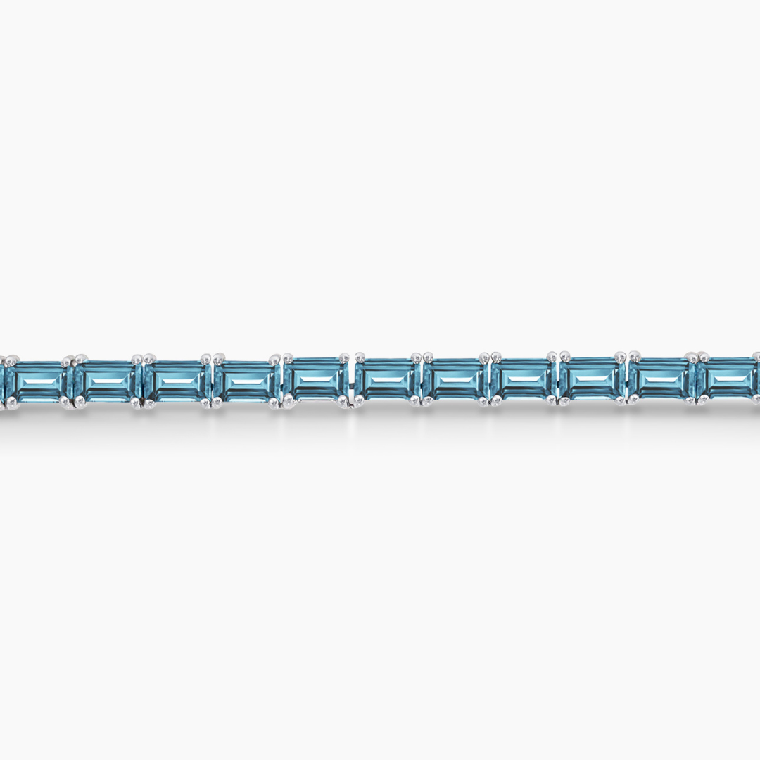 Blue Ombré Lab Diamond Tennis Bracelet