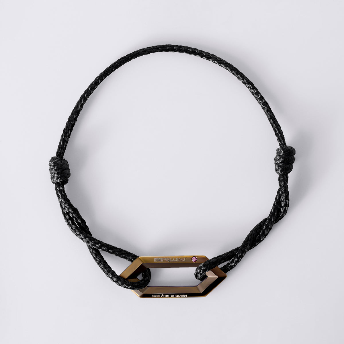 Legacy Link Bronze Titanium Cord Bracelet