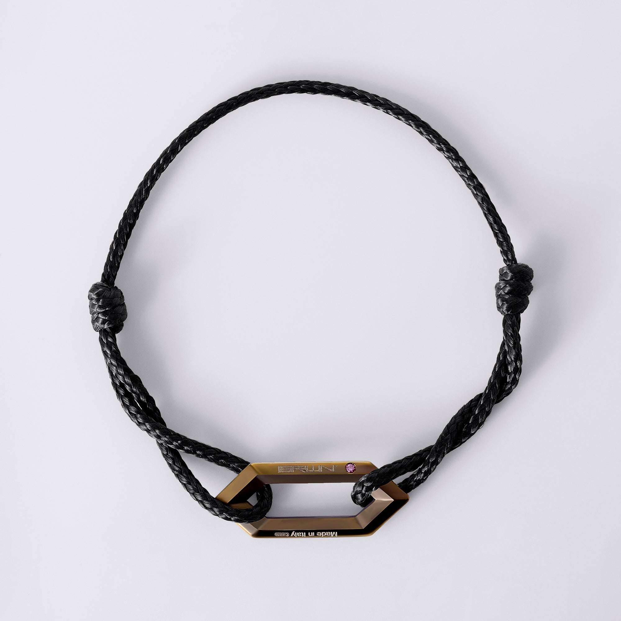 Legacy Link Bronze Titanium Cord Bracelet
