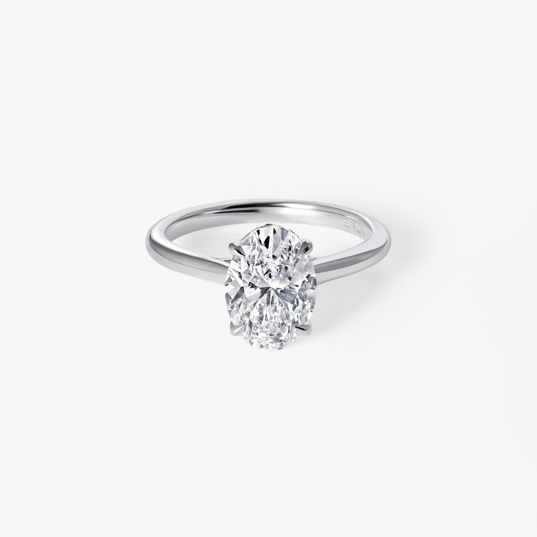 2.05CT Oval Hidden Halo Engagement Ring