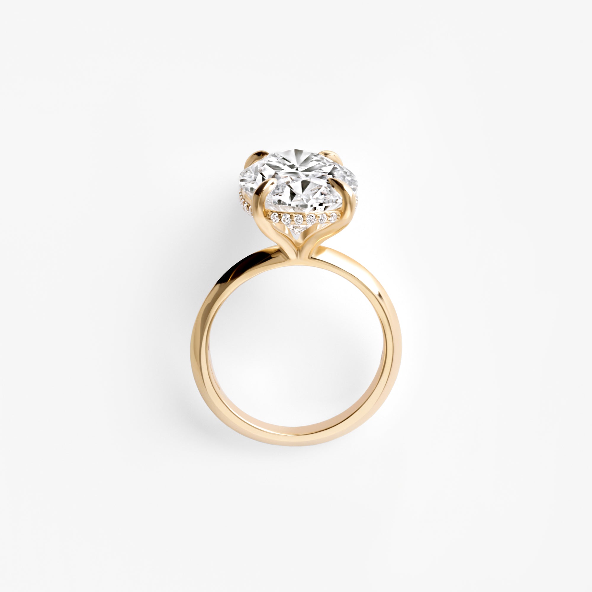 8.17CT Oval Hidden Halo Engagement Ring