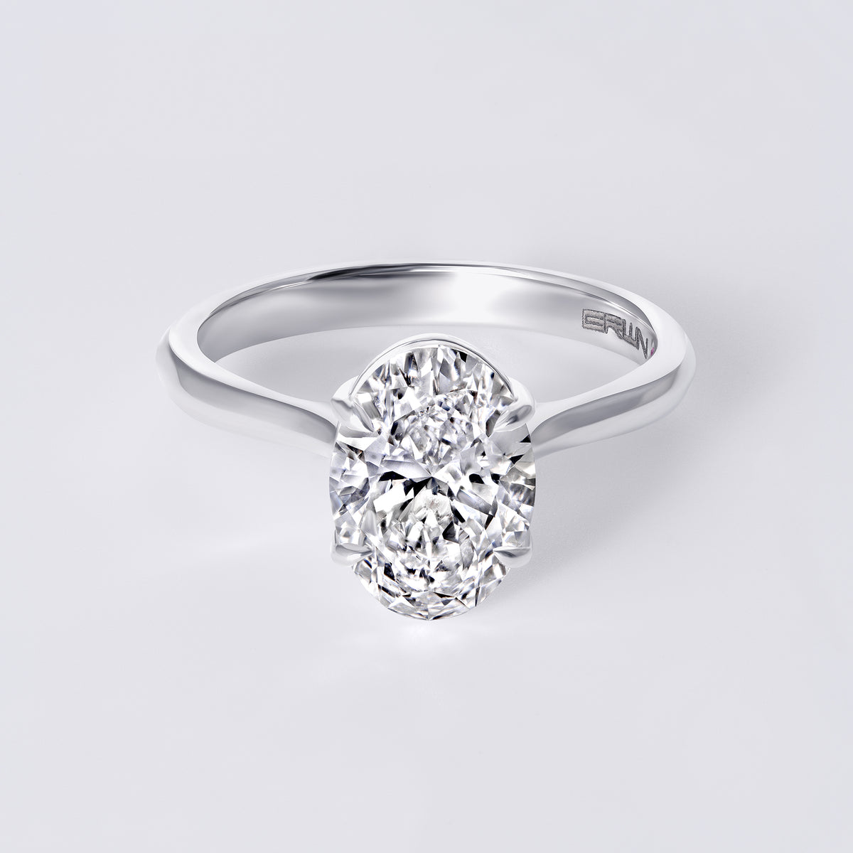 Mira 2.05 CTW Oval Diamond Solitaire Engagement Ring