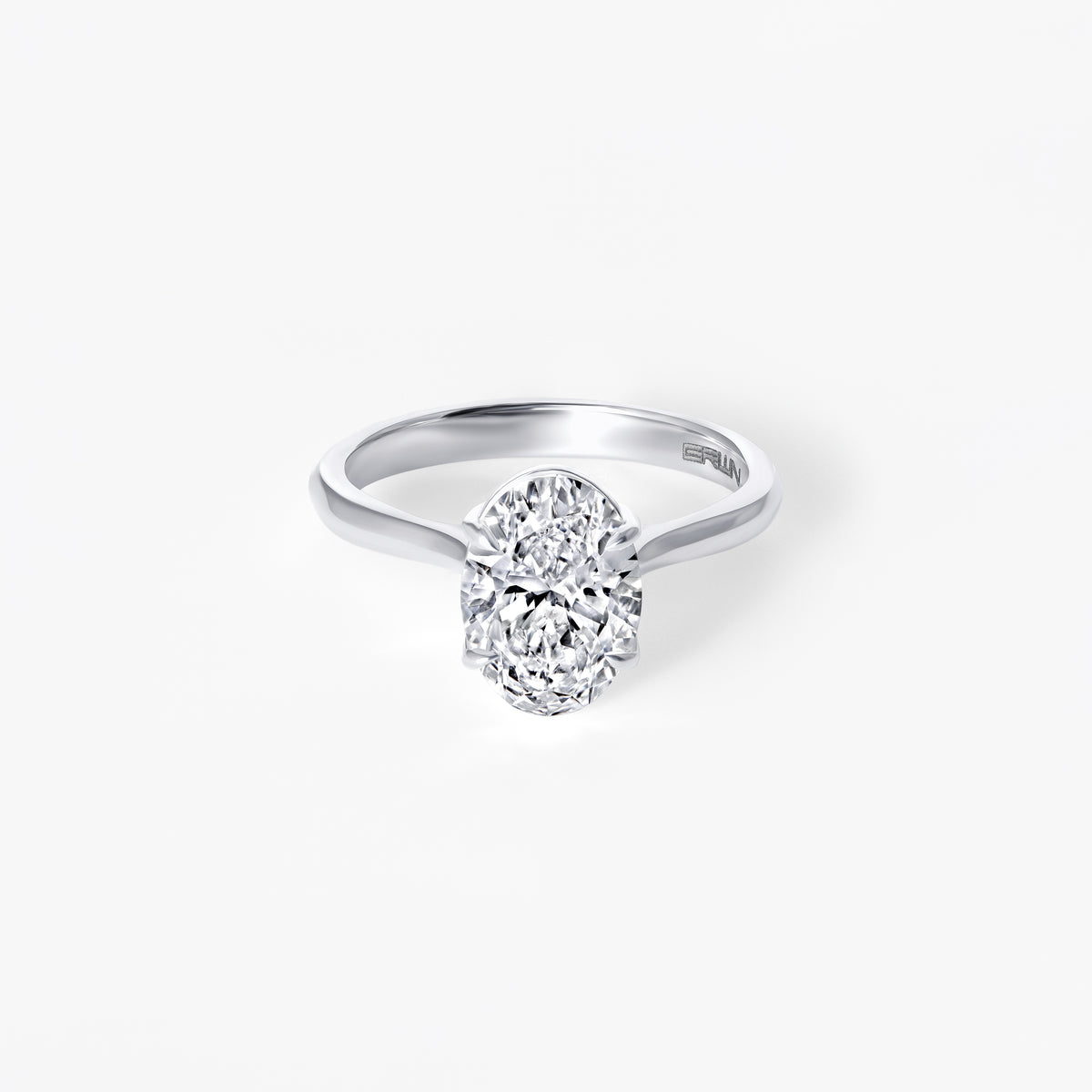 2.05CT Oval Solitaire Engagement Ring