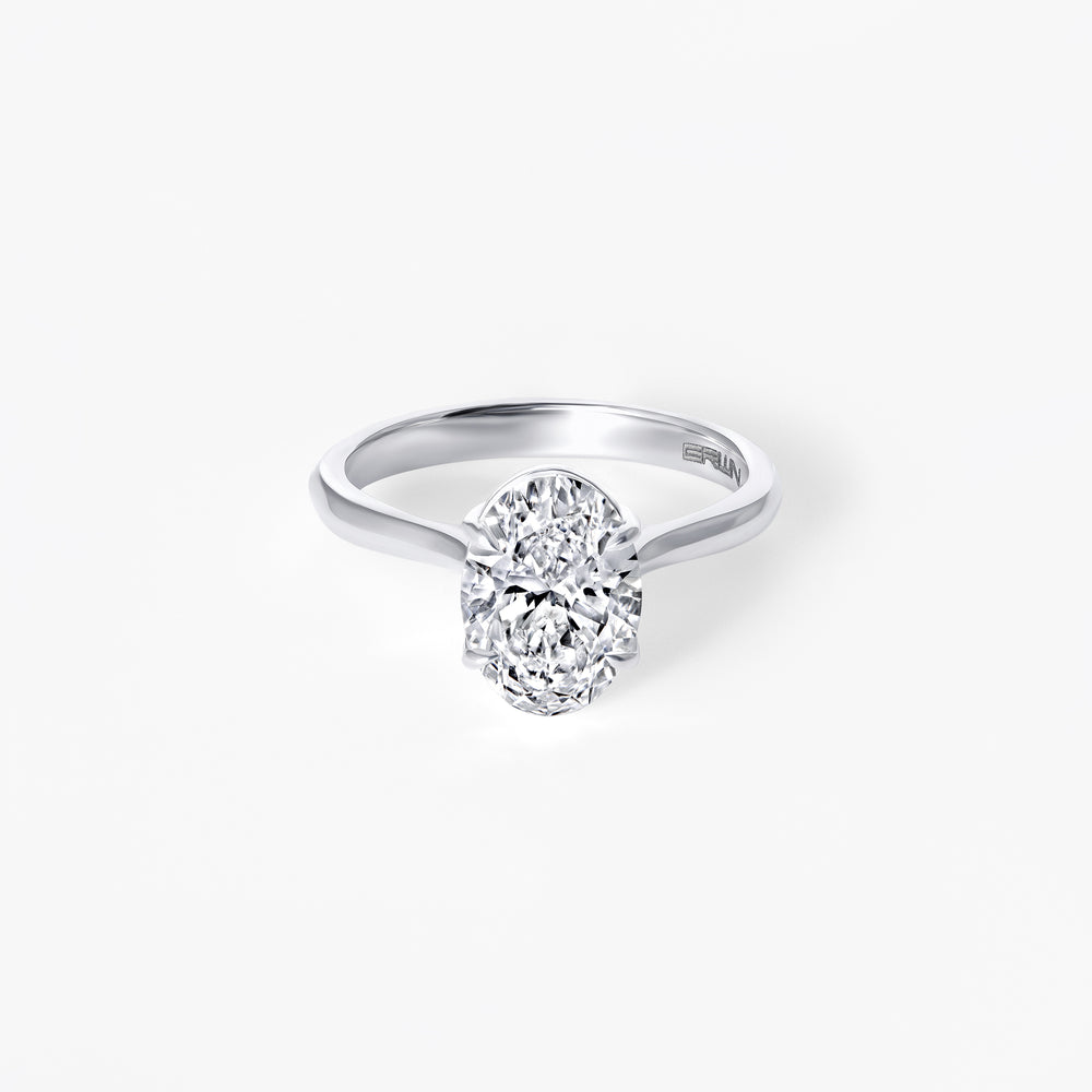 2.05CT Oval Solitaire Engagement Ring