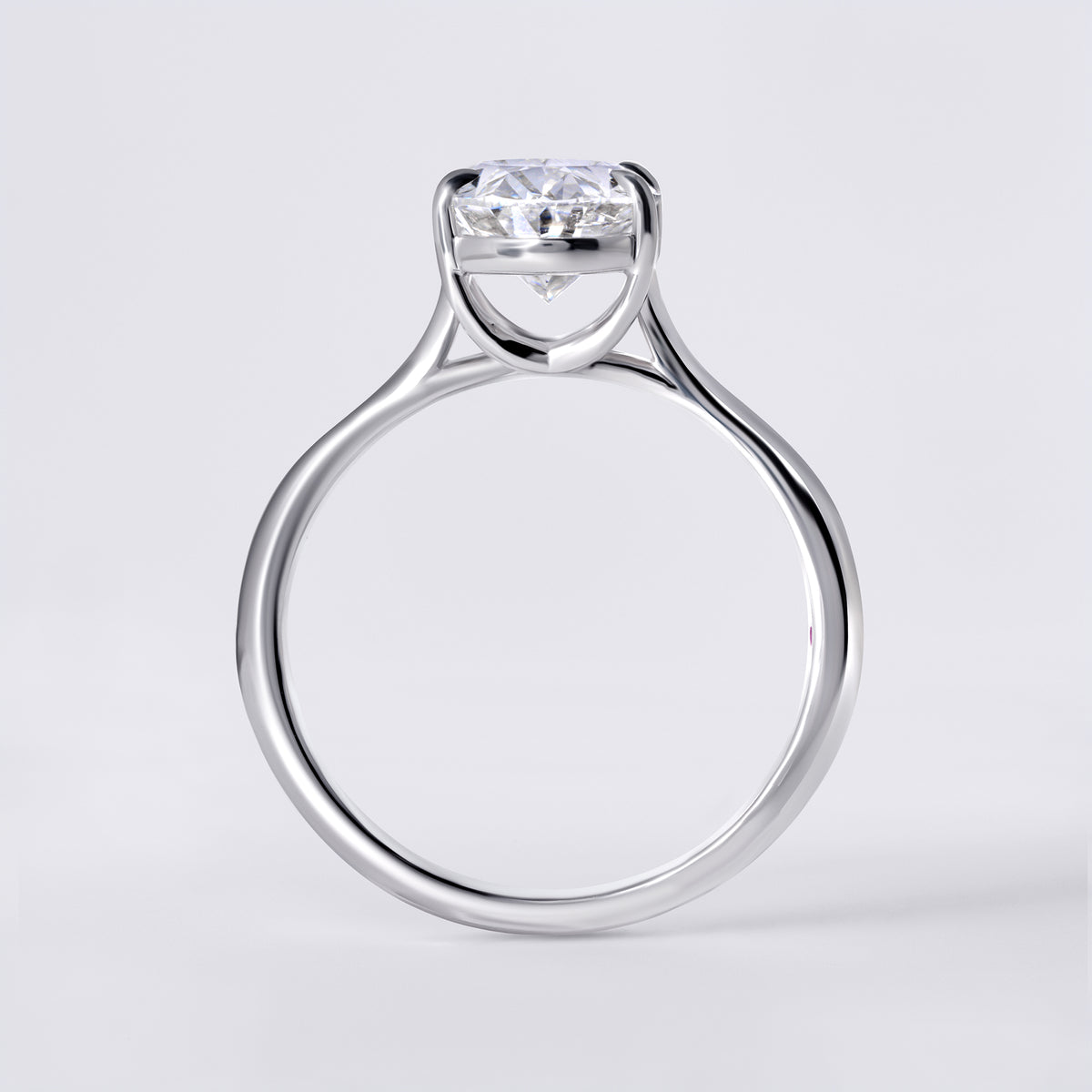 Mira 2.05 CTW Oval Diamond Solitaire Engagement Ring
