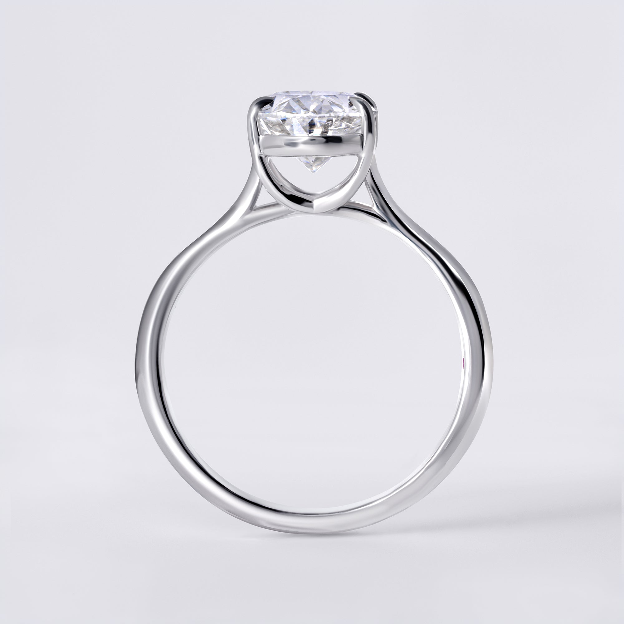 Mira 2.05 CTW Oval Diamond Solitaire Engagement Ring