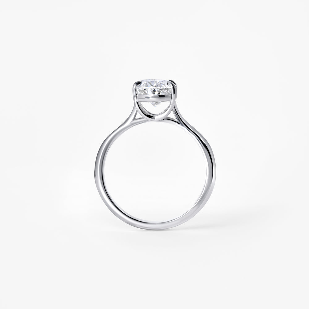 2.05CT Oval Solitaire Engagement Ring