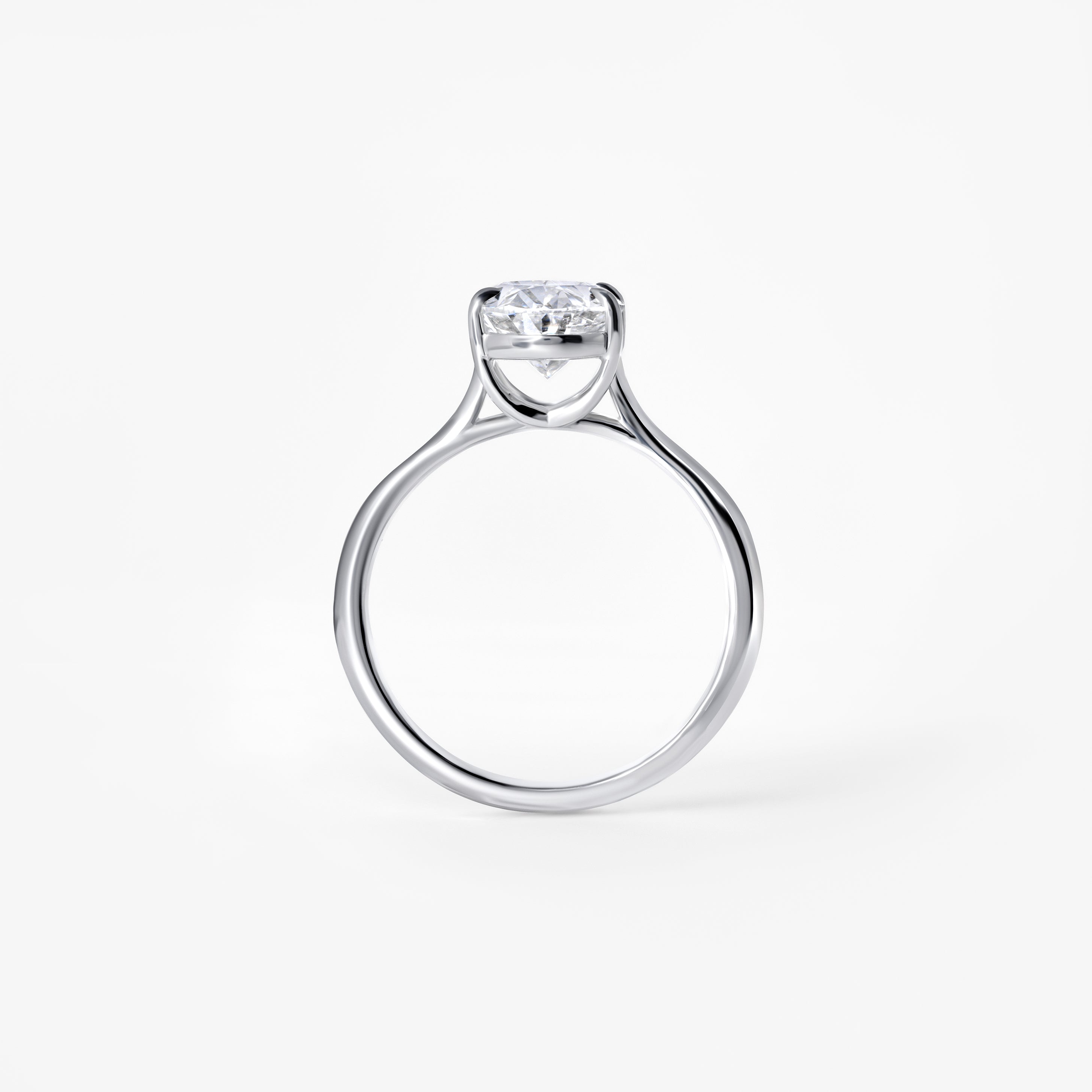 2.05CT Oval Solitaire Engagement Ring