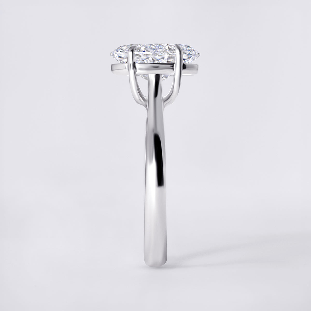 Mira 2.05 CTW Oval Diamond Solitaire Engagement Ring