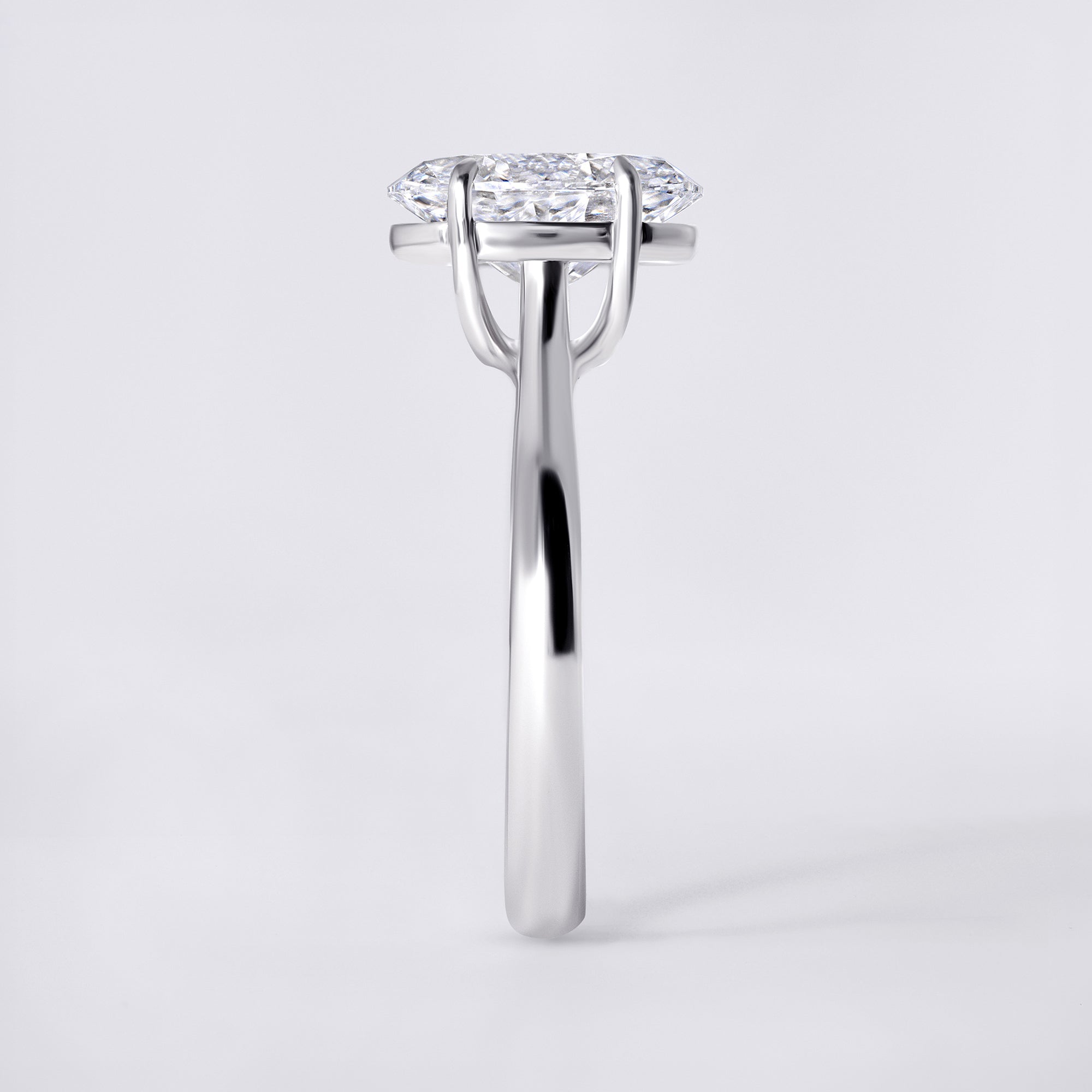 Mira 2.05 CTW Oval Diamond Solitaire Engagement Ring