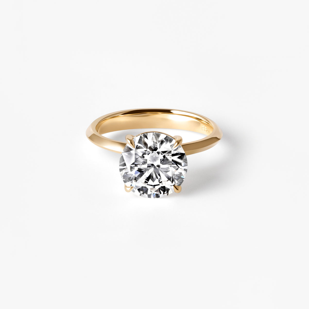 3.08CT Round Solitaire Engagement Ring