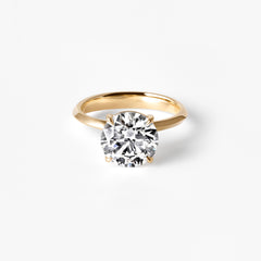 3.08CT Round Solitaire Engagement Ring