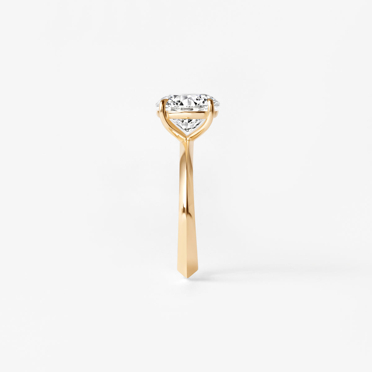 3.08CT Round Solitaire Engagement Ring