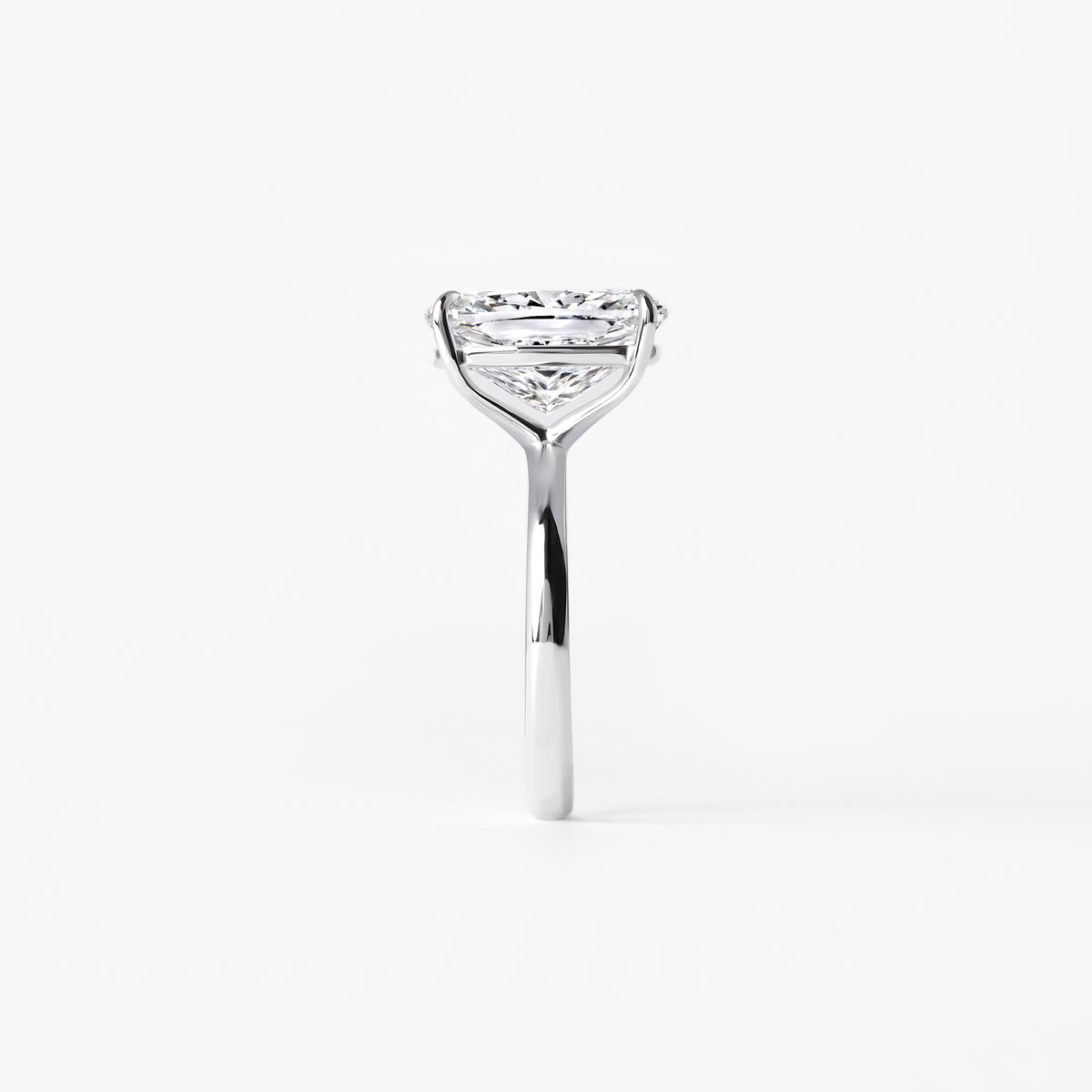 7.01CT Elongated Cushion Solitaire Engagement Ring