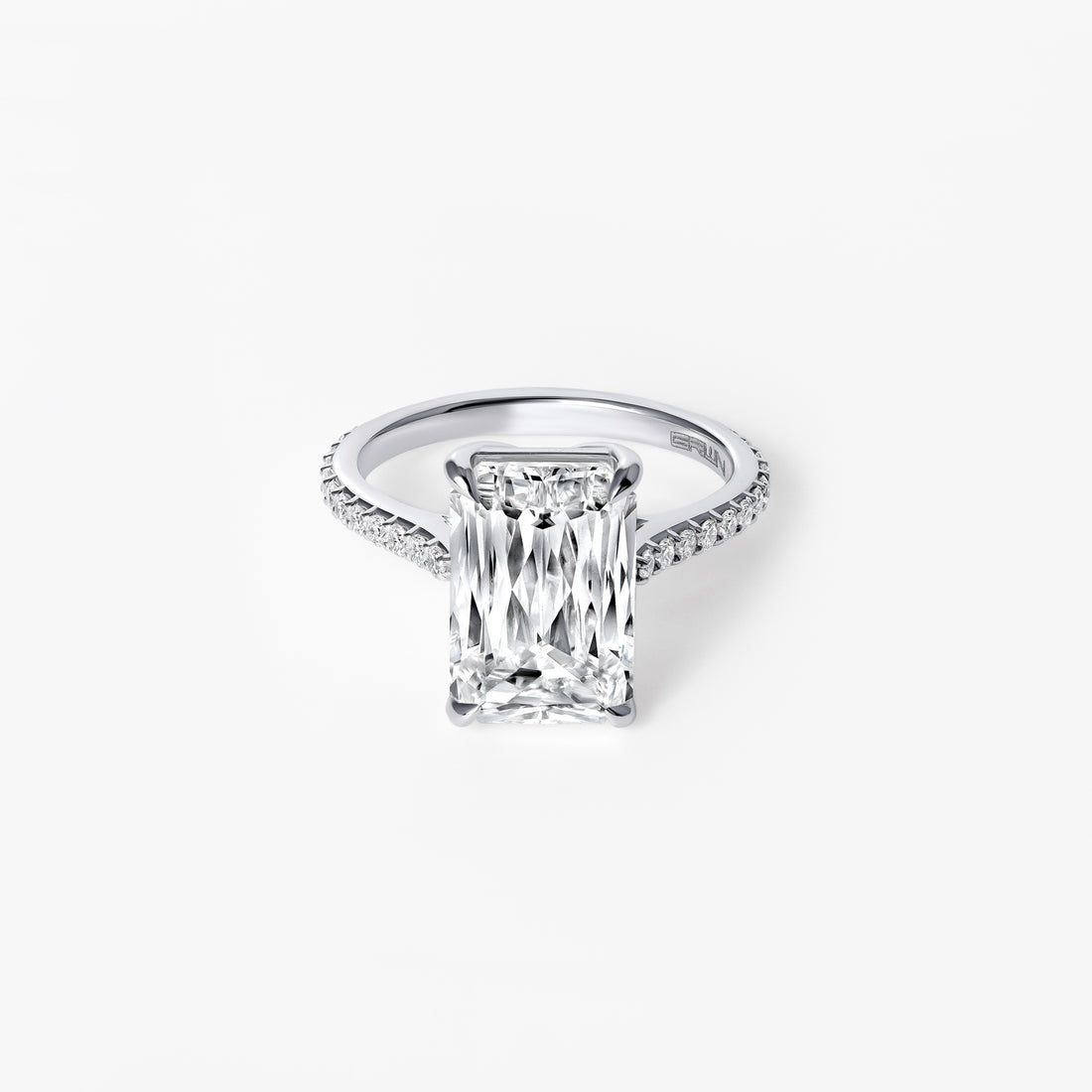 5.33CT Crisscross Pavé Engagement Ring