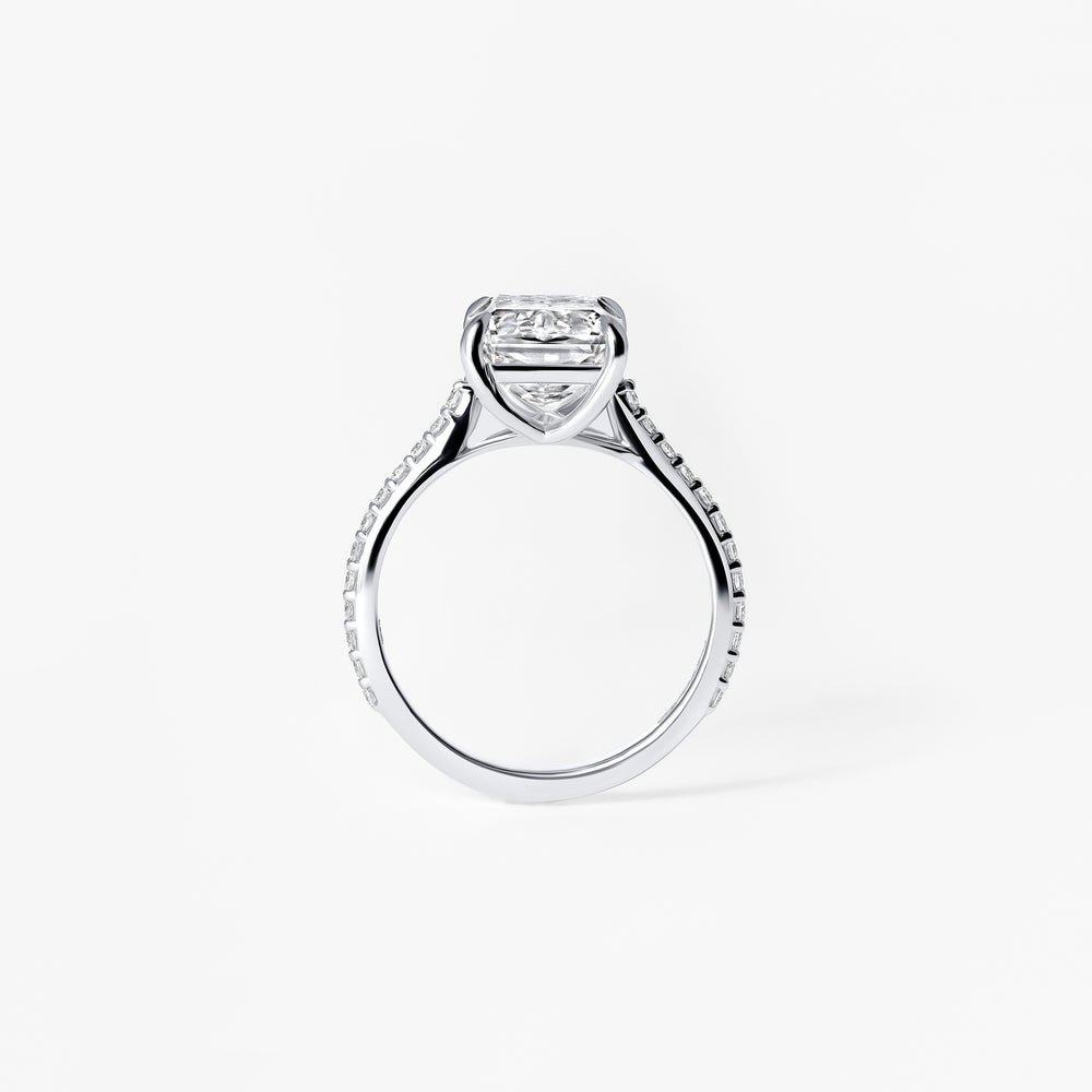 5.33CT Crisscross Pavé Engagement Ring