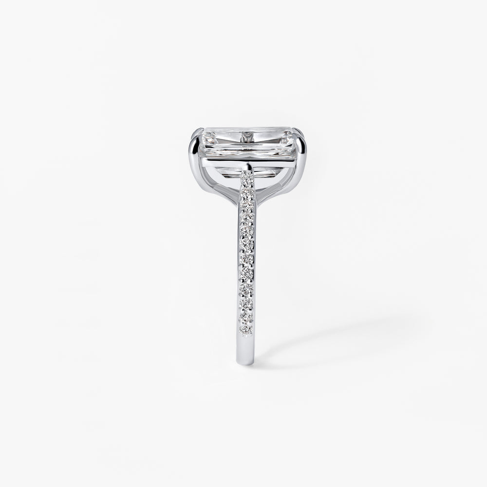 5.33CT Crisscross Pavé Engagement Ring