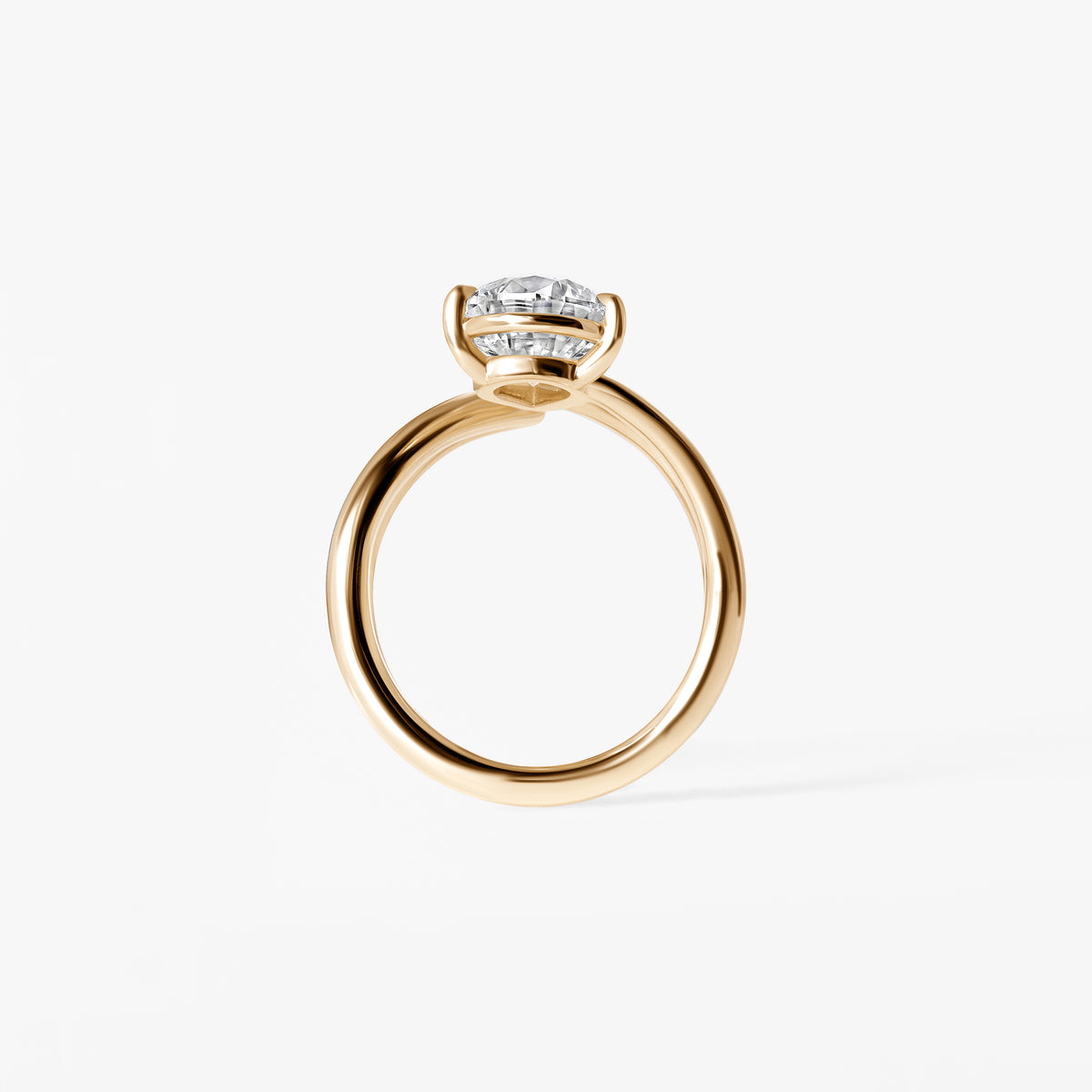 3.07CT Pear Swirl Engagement Ring