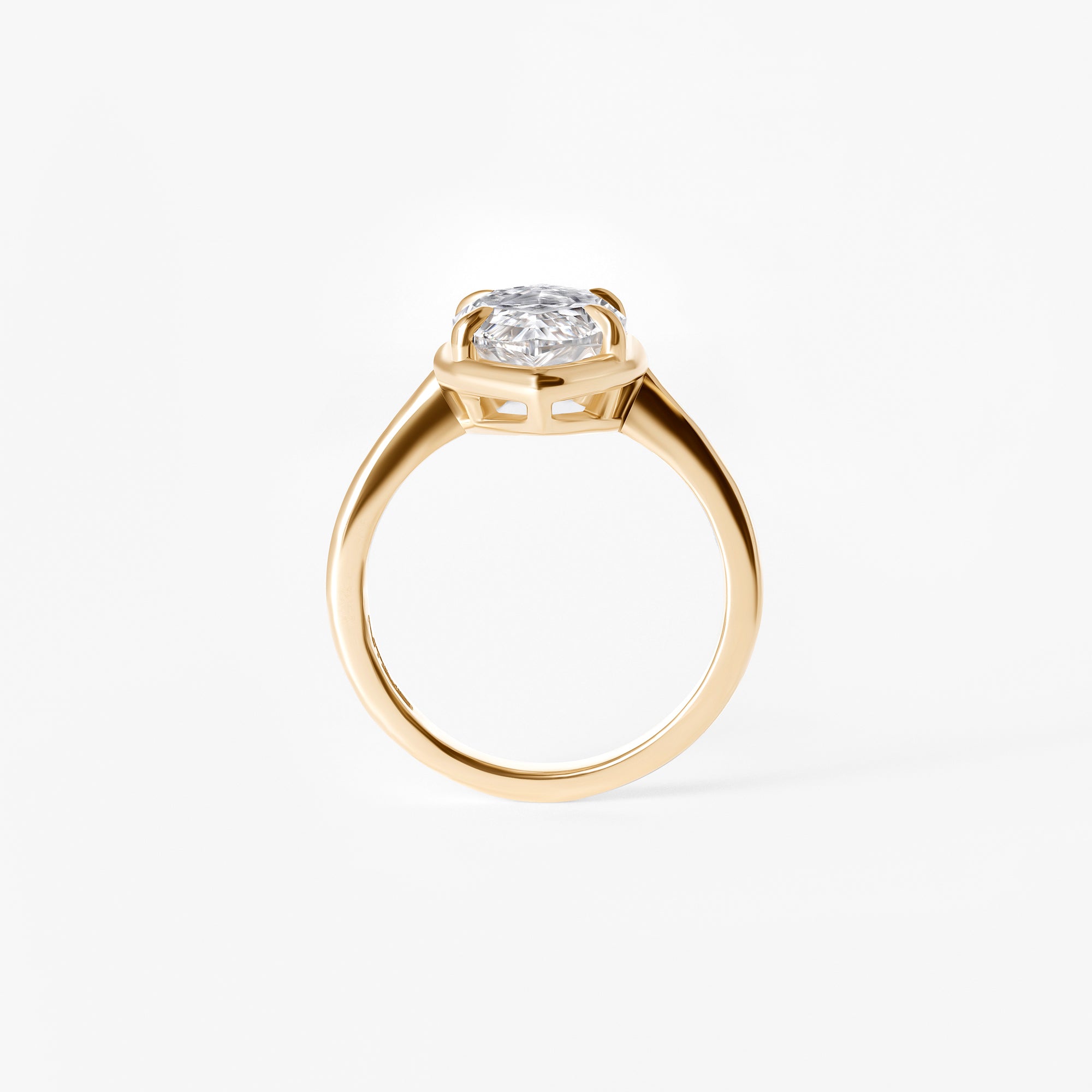4.10CT Marquise Prong And Bezel Engagement Ring