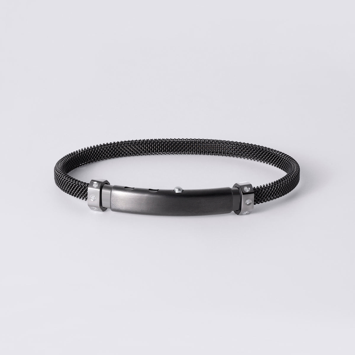 Black Stainless Steel Mesh Bracelet, Stainless Steel