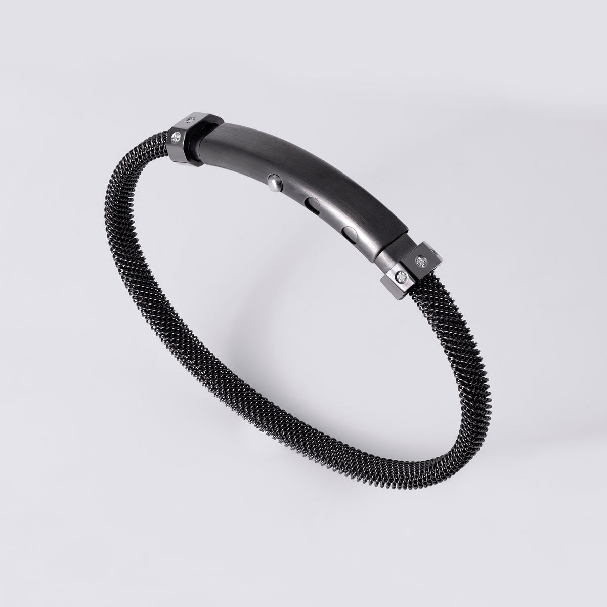 Black Stainless Steel Mesh Bracelet, Stainless Steel
