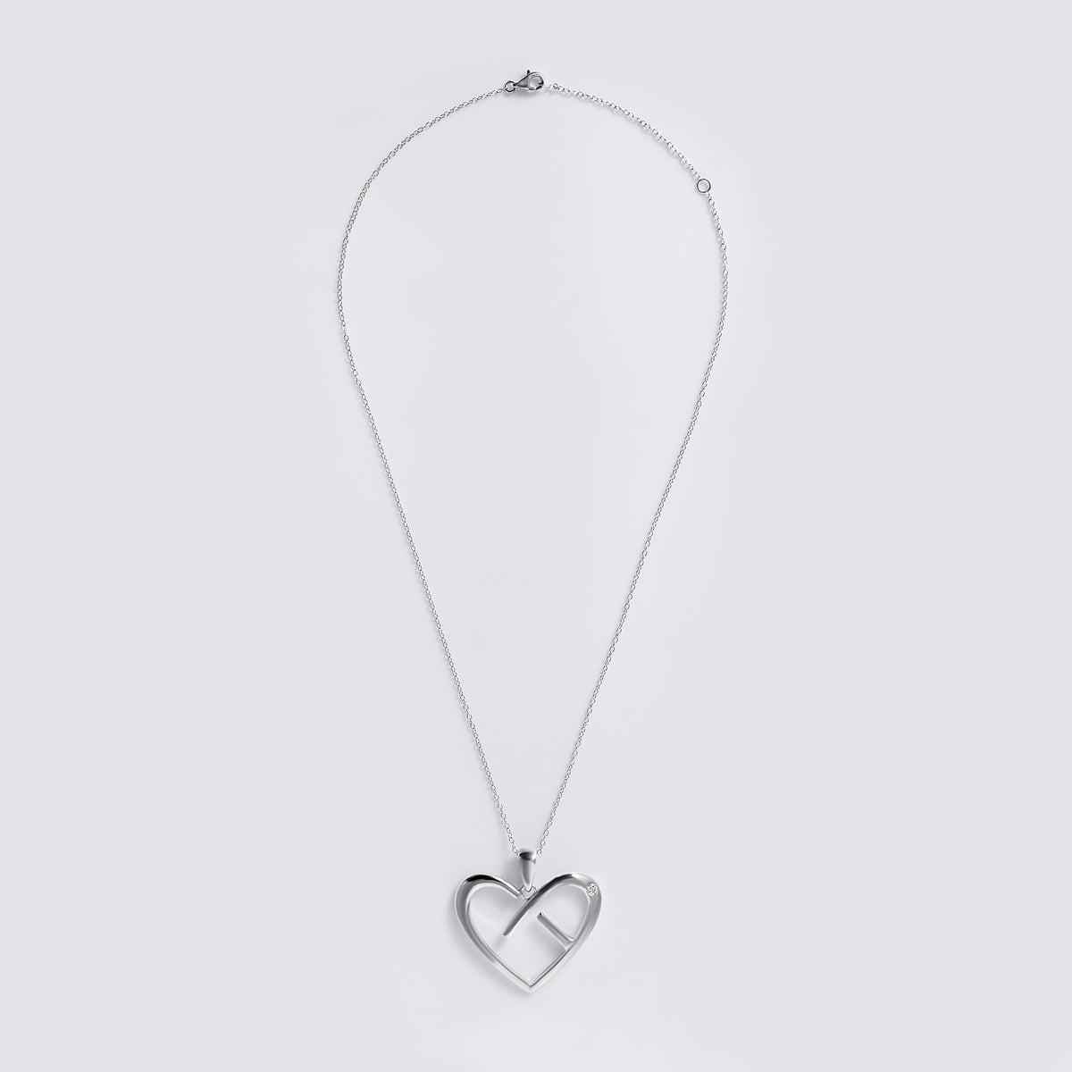 CoachArt Sterling Silver Heart Pendant