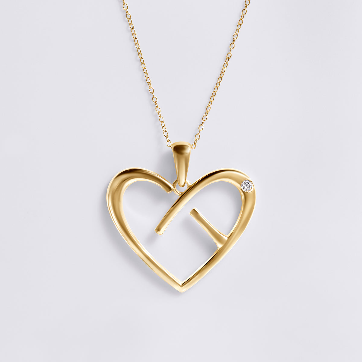 CoachArt 18K Yellow Gold Vermeil & Sterling Silver Heart Pendant