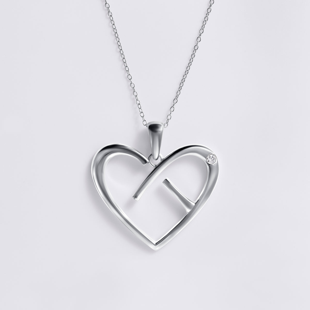 CoachArt Sterling Silver Heart Pendant