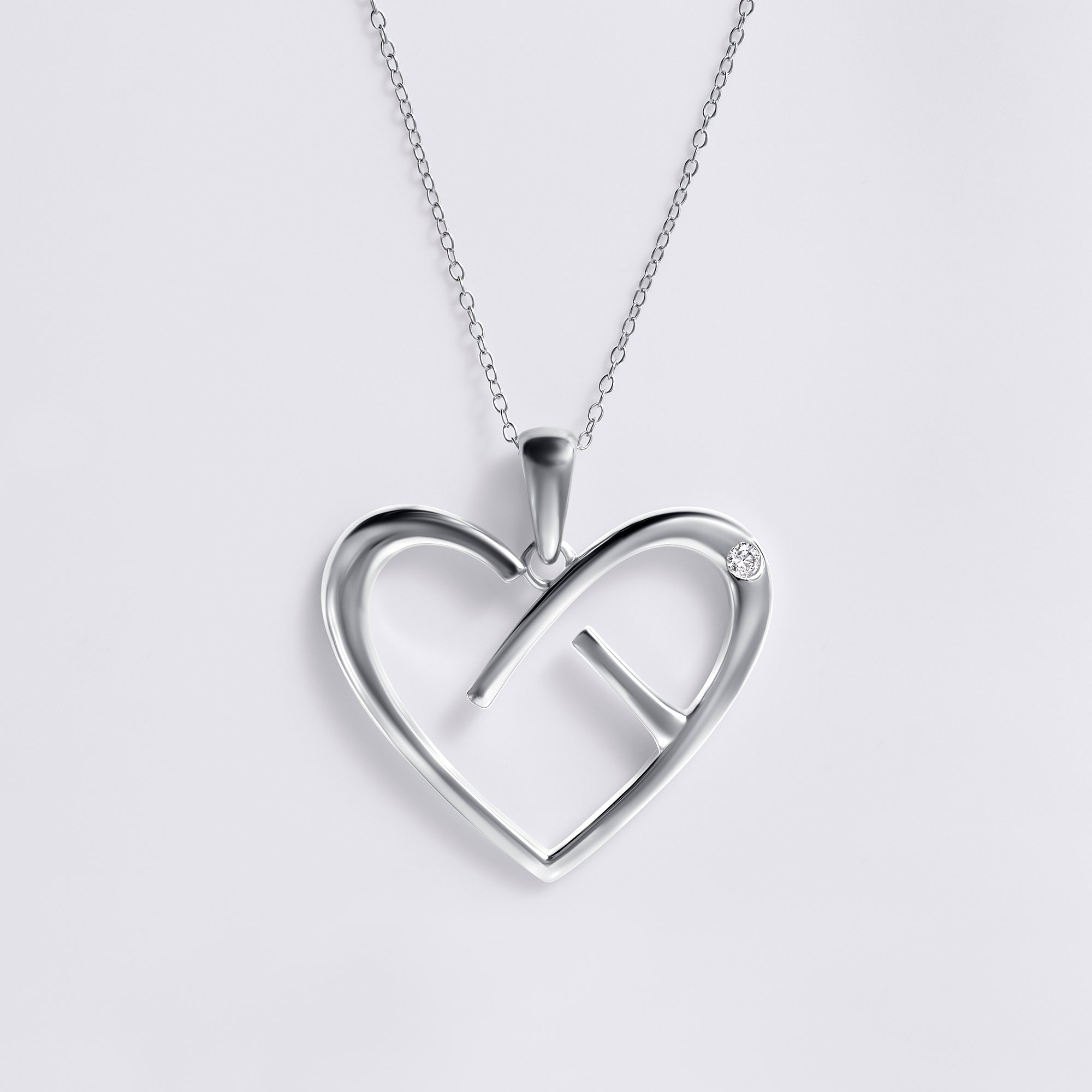 CoachArt Sterling Silver Heart Pendant