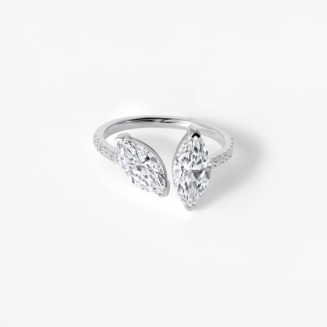 Marquise Diamond Toi Et Moi Ring