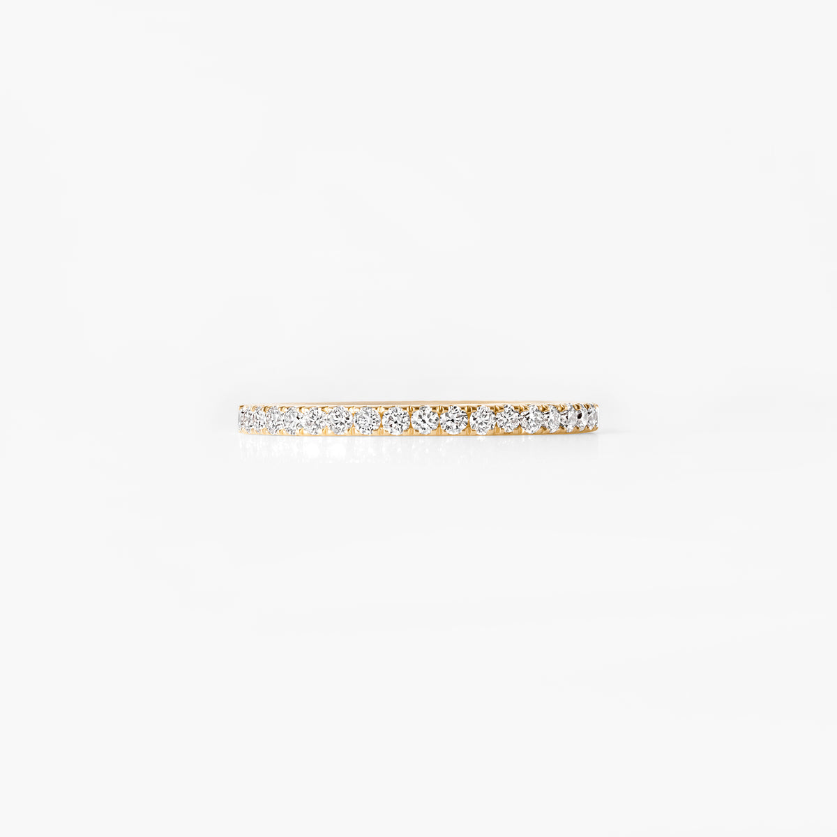 Round Diamond Petite Half Eternity Band