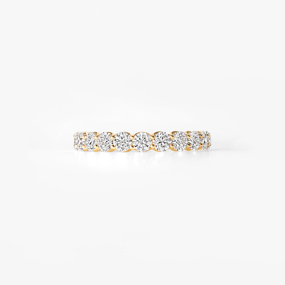 Round Diamond Petite U-Prong Anniversary Band