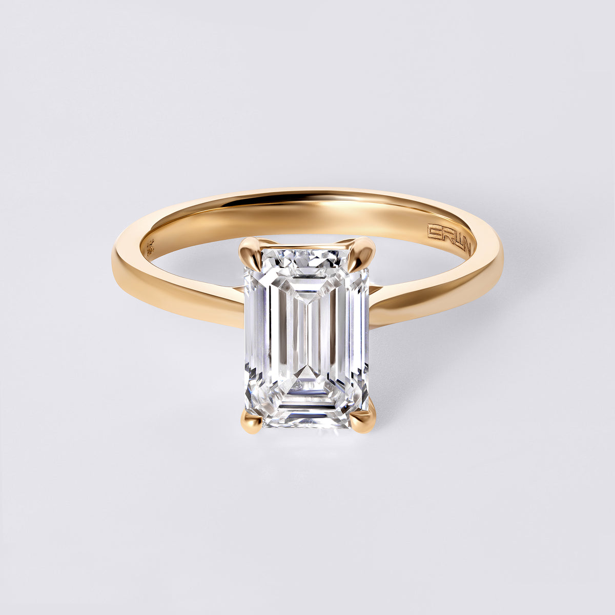 Mira 2.02 CTW Emerald Cut Diamond Solitaire Engagement Ring