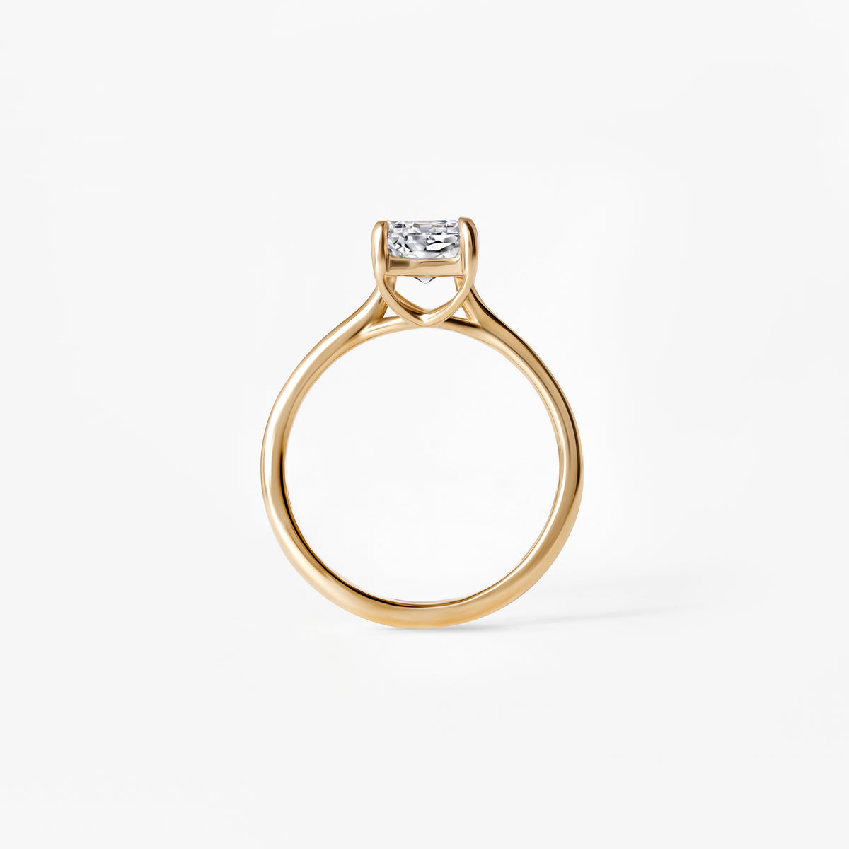 2.02CT Emerald Solitaire Engagement Ring