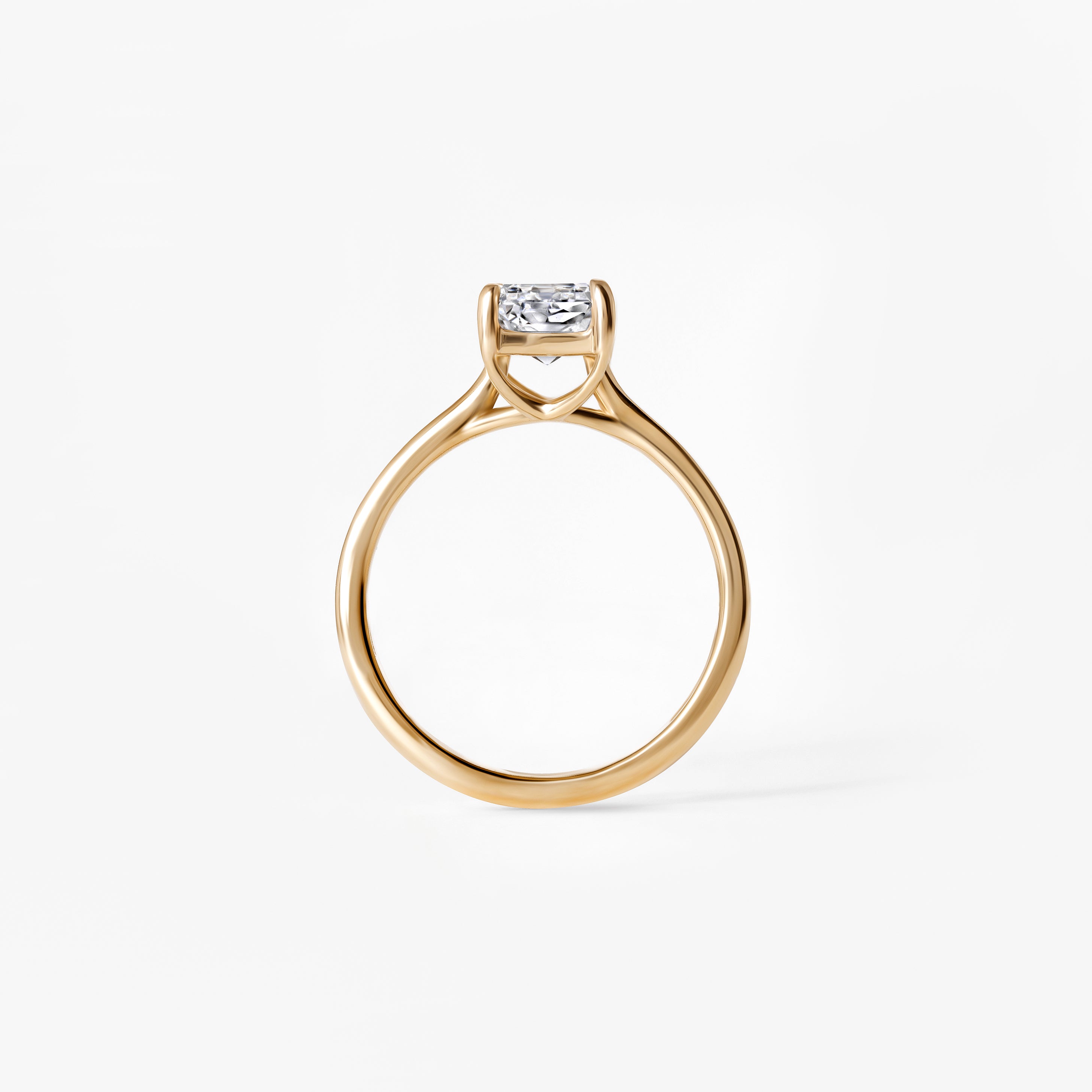 2.02CT Emerald Solitaire Engagement Ring