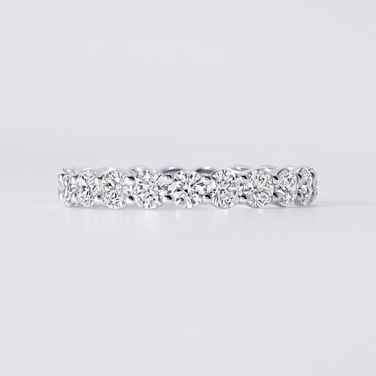 Round Brilliant Cut Eternity Band (2CTW), White Gold