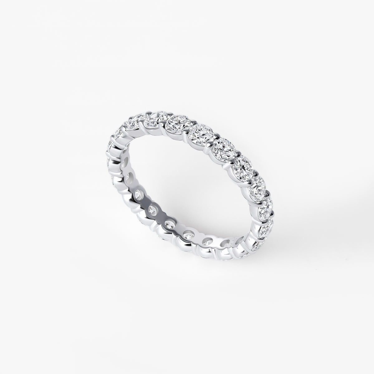 Round Diamond Eternity Band