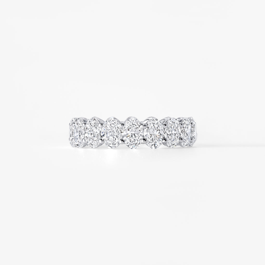 Oval Diamond Eternity Band