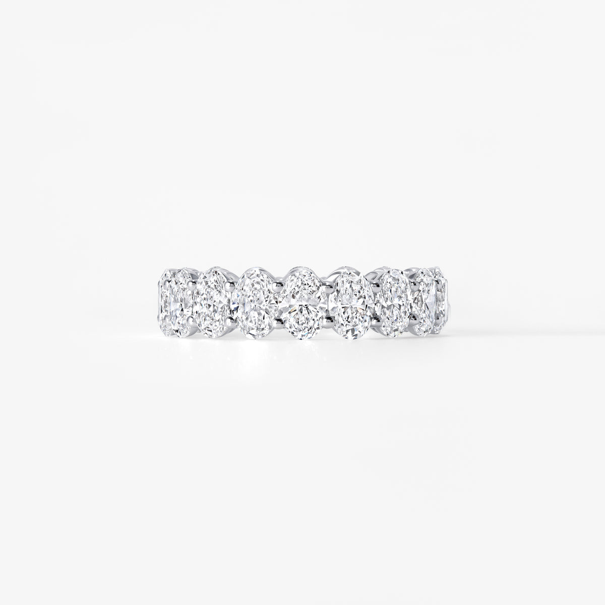 Oval Diamond Eternity Band