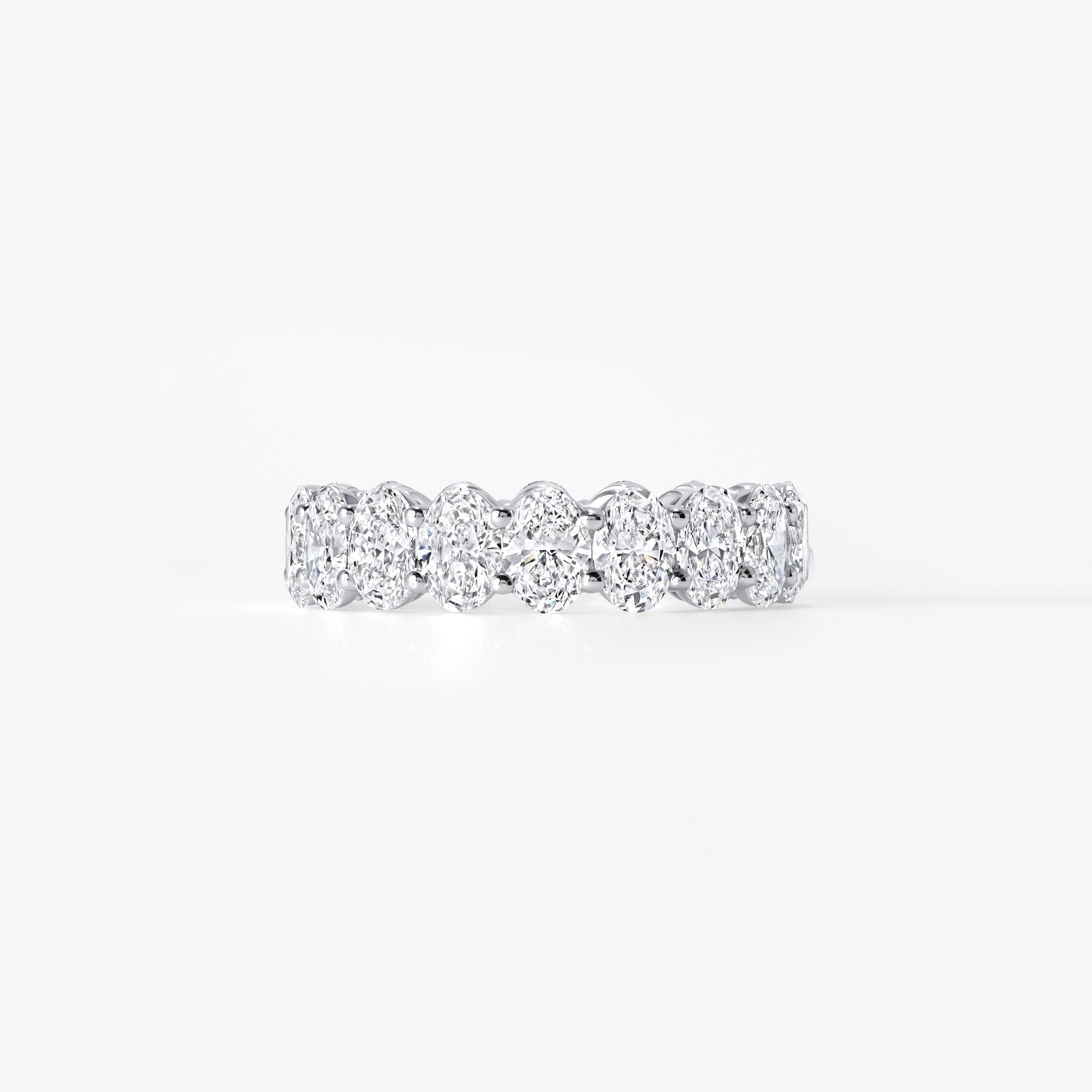 Oval Diamond Eternity Band