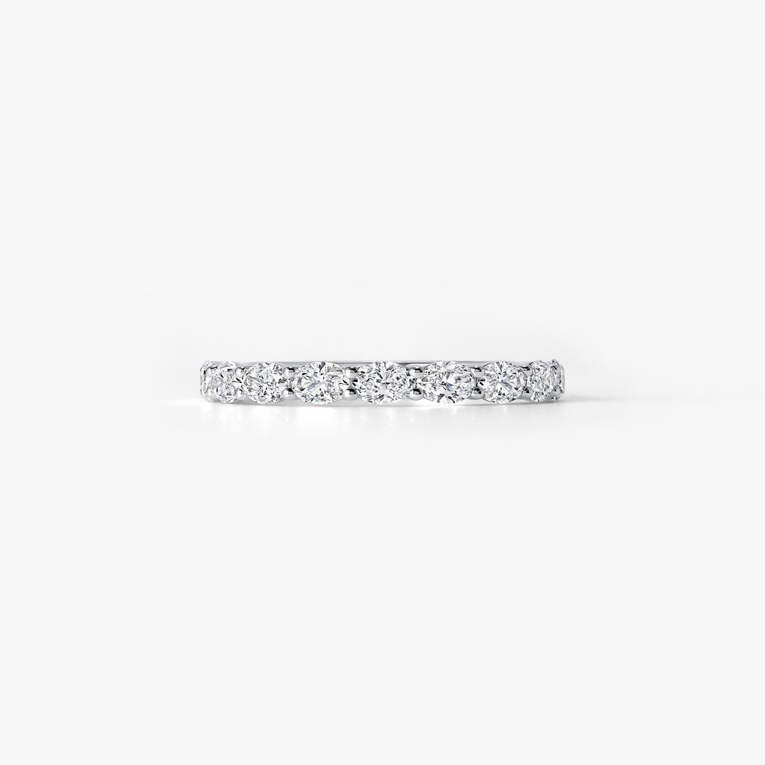 Oval Diamond Petite East West Anniversary Band